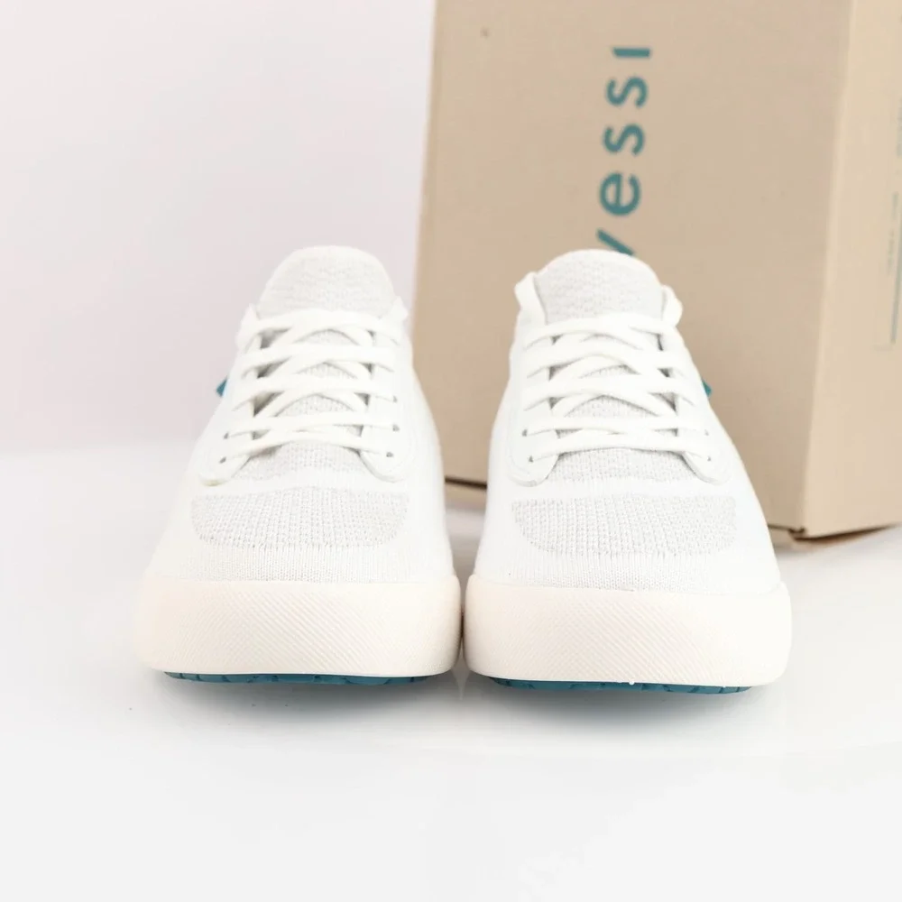 Vessi Womens Weekend Sneaker Size 8 Waterproof Marble White Lace Up Comfort Shoe